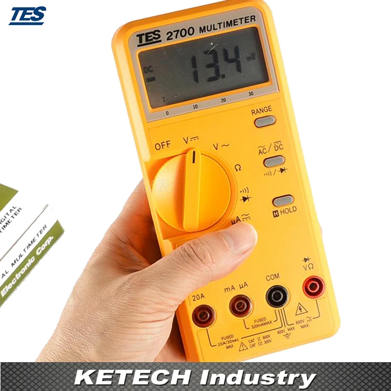 Цифровой Мультиметр LCR мультиметр 3 1/2 LCD Data-hold and Peak-hold TES2712 | Инструменты