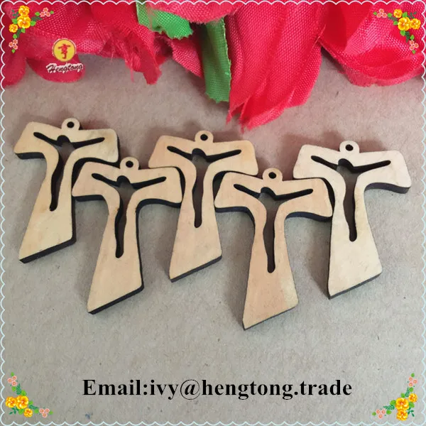 Оптовая продажа аксессуар для деревянных розаров натурального цвета подвеска