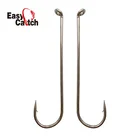 150 шт. 79580 рыболовные крючки из высокоуглеродистой стали серебристого цвета с длинным хвостовиком, растягивающийся сухой крючок для завязывания нахлыстом для джига, Размер 2 4 6 8 10