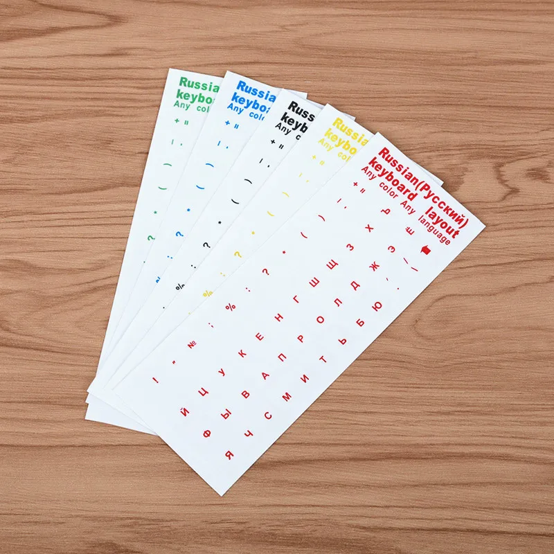 FFFAS красивая прозрачная наклейка на клавиатуру с русской раскладкой русскую и