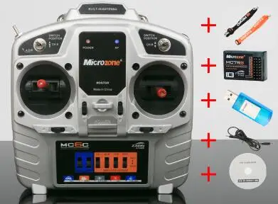 MC6C MC7RB SI - R 2,4G MC6C RC пульт дистанционного управления 6CH FPV передатчик приемник MC7RB излучатель для беспилотного радиоуправляемого светодиодного автомобиля самолета лодки - Цвет: MC6C MC7RB SI - R