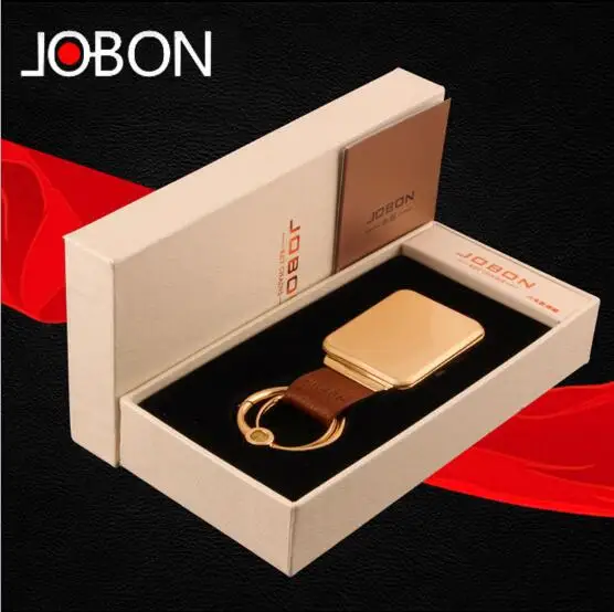Подлинная Jobon квадратная с кнопкой блокировки, креативный usb-зарядка, прикуриватель, подарочная упаковка, резной логотип, имя, индивидуальный заказ