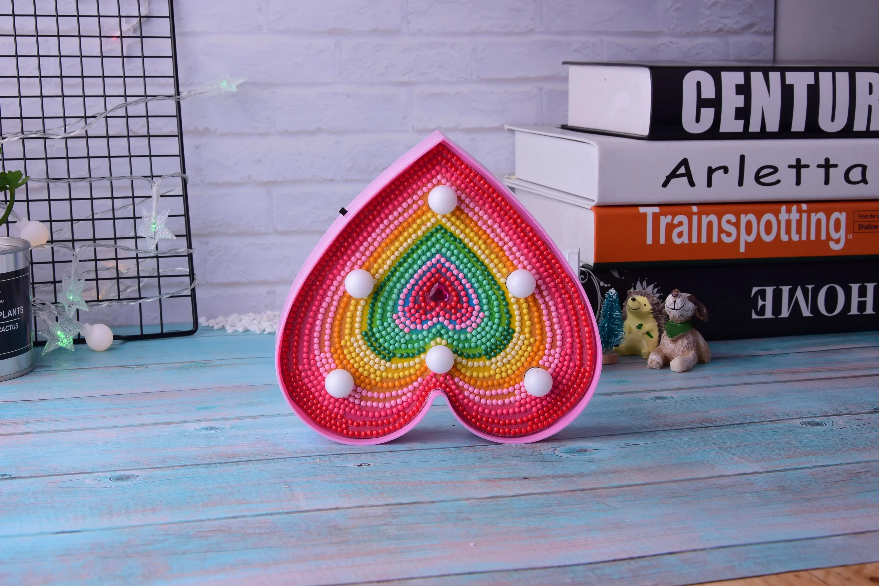 DIY Мандала сердце светодиодная Алмазная живописветодиодный лайтбокс вышивка
