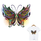 2021 бабочки для украшения, патчи, наклейки для одежды, термоклейкие футболки, полосы для одежды