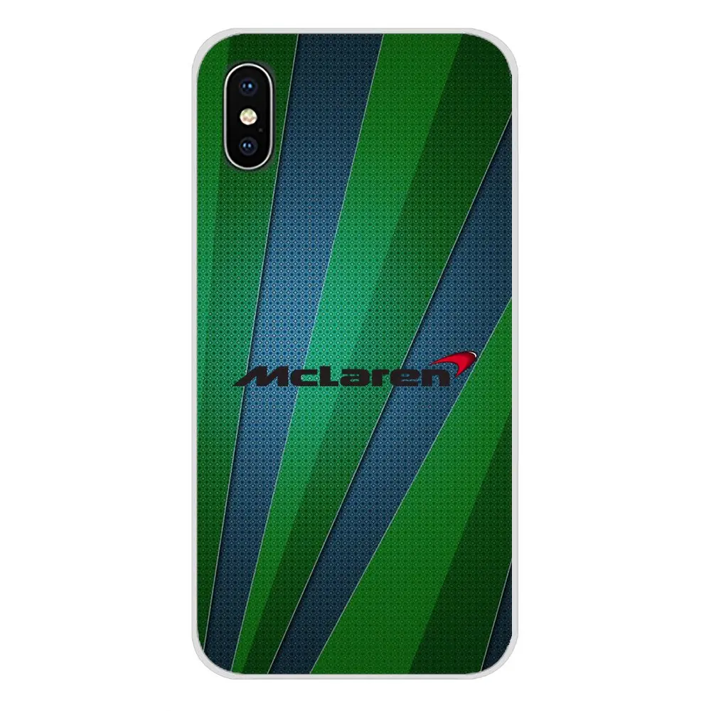 Аксессуары чехол стильный mclaren логотип гоночный автомобиль для Apple iPhone X XR XS MAX 4 4S 5