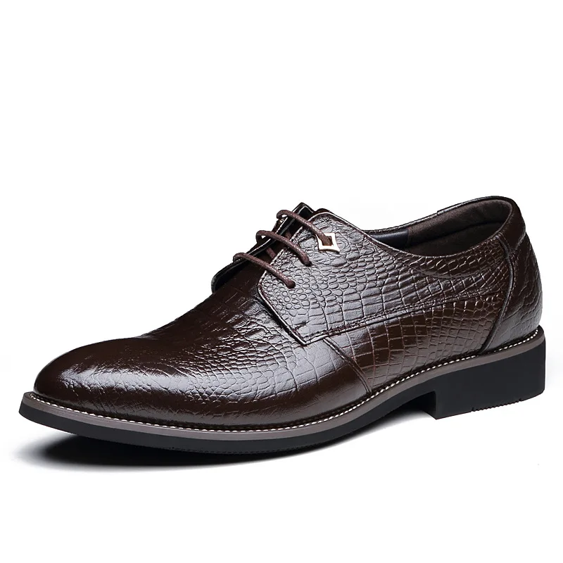 Для мужчин s кожа Представительская обувь мужской подражать змея рыбьей кожи
