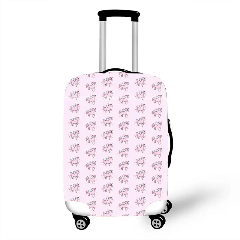 pxt sunicorn01 Розовый маленький мультфильм Единорог багаж Защитные чехлы для путешествий от 18 до 28 дюймов чемодан Крышка высокая эластичная защита от пыли крышка - Цвет: pxt sunicorn01