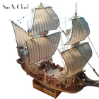 1:100 3D Англия золотой задний Галеон корабль лодка Бумажная модель собрать ручная работа игра-головоломка DIY детская игрушка