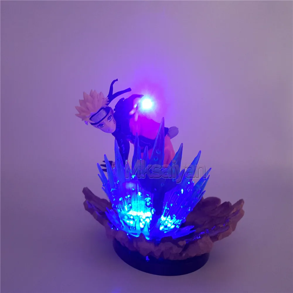 Наруто Lampara Uzumaki Наруто ПВХ Модель светодиодный ночник Наруто фигурка аниме Shippuden Uzumaki DIY Dispaly Brinquedos игрушки