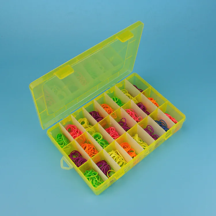 High Quality 24 Grid removable Compartments Plastic Transparent Jewel Bead Case Cover Box Storage Container Organizer | Дом и сад