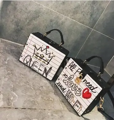 Новое поступление 2014 модная повседневная женская сумочка с буквенным принтом