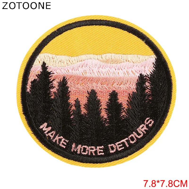 5 ZOTOONE инопланетянин круговой утюг на патчи для одежды вышивка фетровые аппликации DIY странные вещи пришить патч значки-наклейки D - Цвет: 5