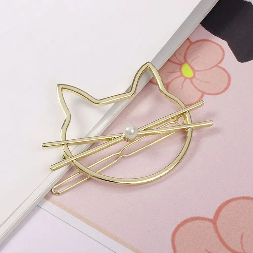 2 шт. Модные металлические hello kitty Cat дизайн Wo заколки для волос Свадебные