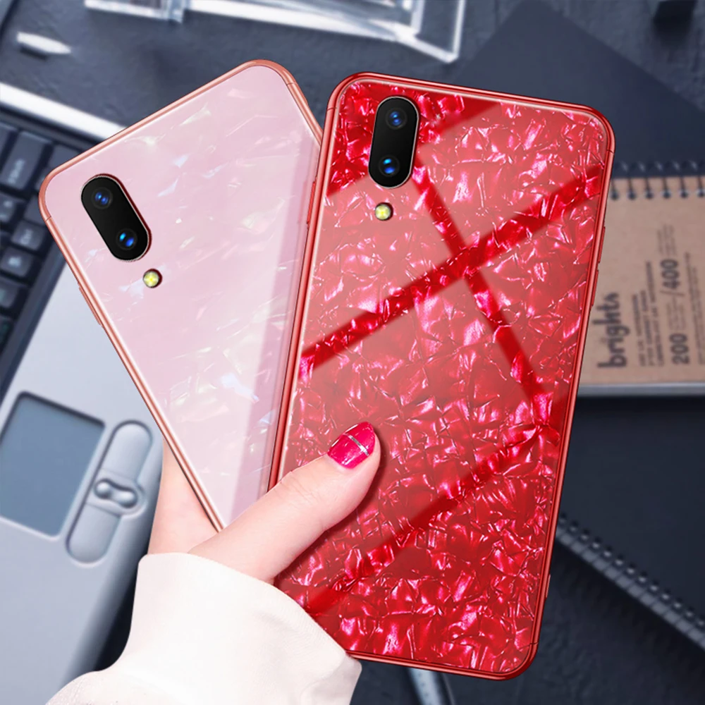Чехол для Vivo NEX Роскошный чехол из закаленного стекла жесткий с рисунком