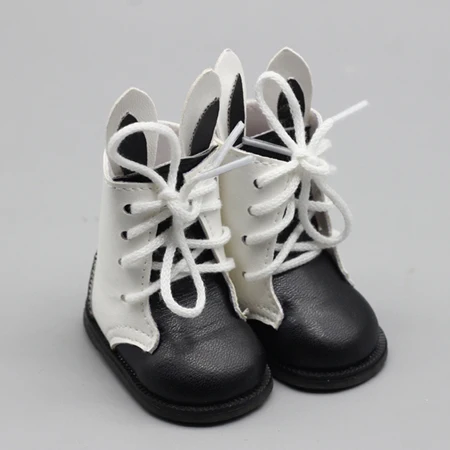 Black 1 пара милые PU кролик обувь костюм для 16 дюймов кукла Шэрон сапоги обувь Лучший подарок аксессуары - Цвет: Black