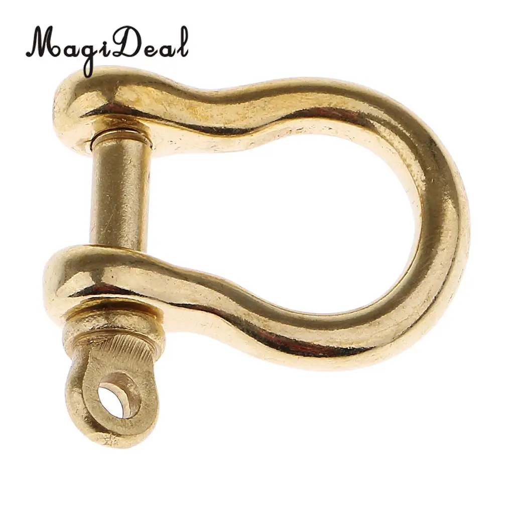 MagiDeal 1 шт. латунь круглая форма уличная веревка Паракорд браслет пряжка большая