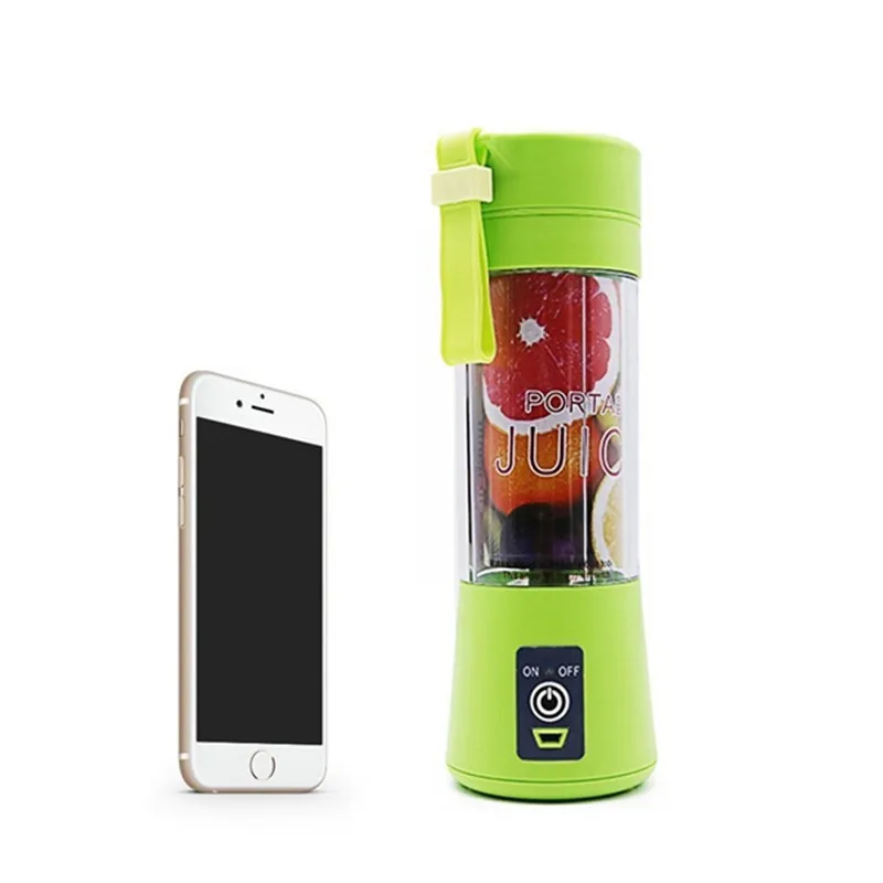 Горячая Sale-400ml USB соковыжималка чашка смешивание фруктов Машина Портативный сок блендер бытовой миксер для фруктов с шестью лезвиями