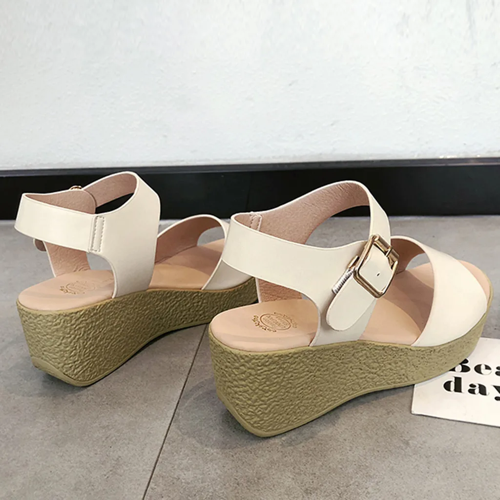 SAGACE женские модные повседневные босоножки на толстой платформе с открытым