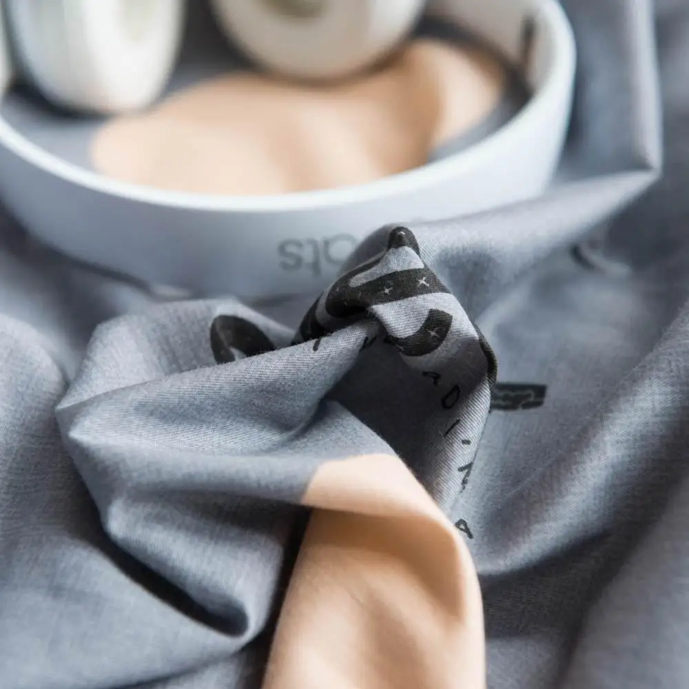 2019 оранжевый фруктовый серый покрывало пододеяльник набор хлопковый постельный