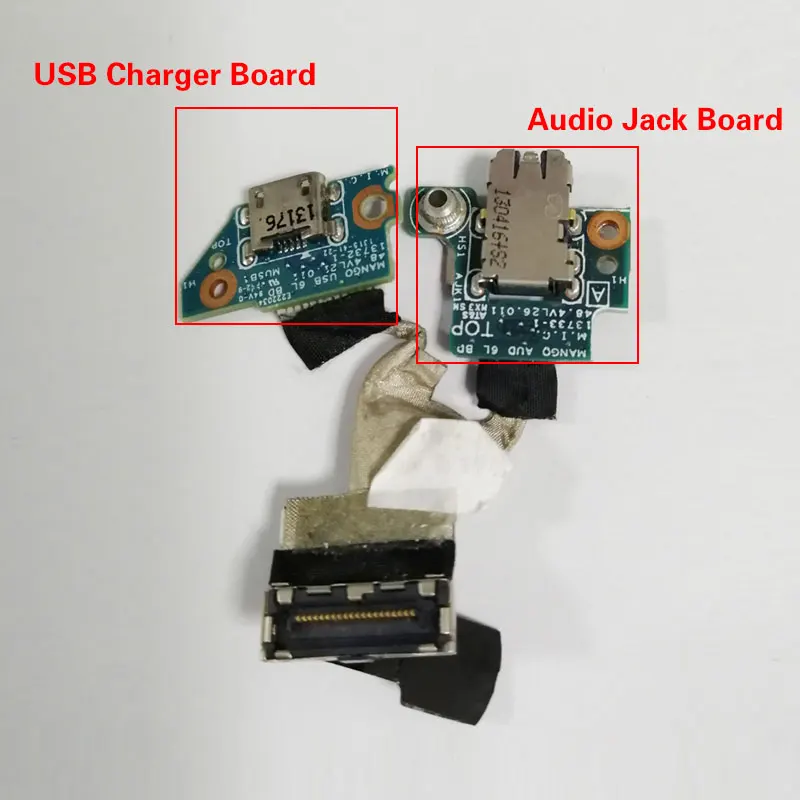Geniune аудио jack & USB Зарядное устройство для гибкий кабель материнской платы Acer Iconia A1