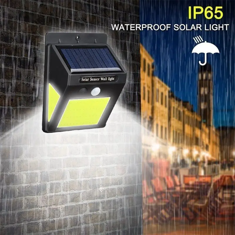 Горячая солнечная лампа 60 Led наружный садовый свет Водонепроницаемый IP65 датчик