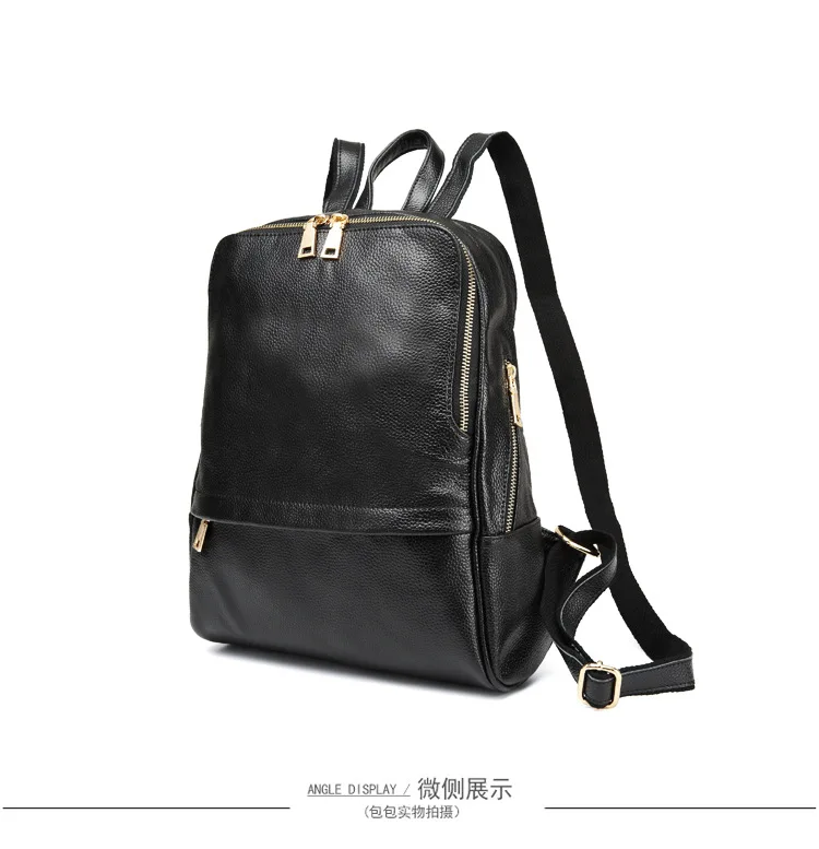 Из натуральной коровьей кожи Для женщин рюкзак высокое качество женские студент мешок девушка Элитный бренд Повседневное школа компьютерной посылка