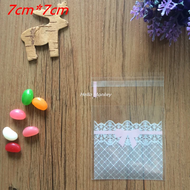 2 стиля 100 шт мешок конфет печенья пакеты для мини цветок кружевной бант