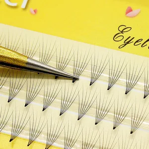 Kimcci Professional 6D индивидуальное наращивание ресниц из искусственной норки русский объем натуральный мягкий наращивание накладных ресниц макияж реснички