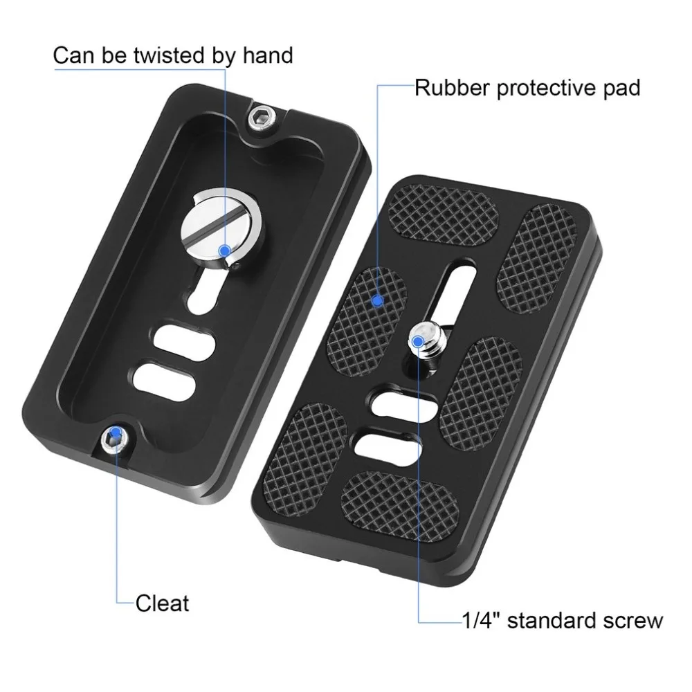 PU 70 Quick Release Plate для шаровая Головка штатива трипода из Алюминий сплава адаптер