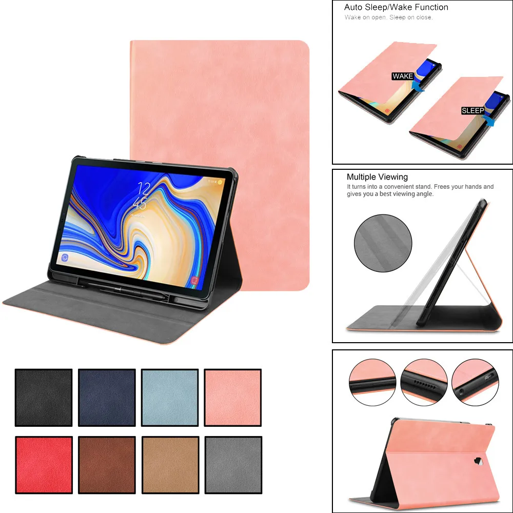 Tablet case для Samsung Galaxy Tab S4 10,5 дюйма Услуга/сна тонкий Чехол w/ручка держатель силиконовый чехол для Samsung galaxу# G4