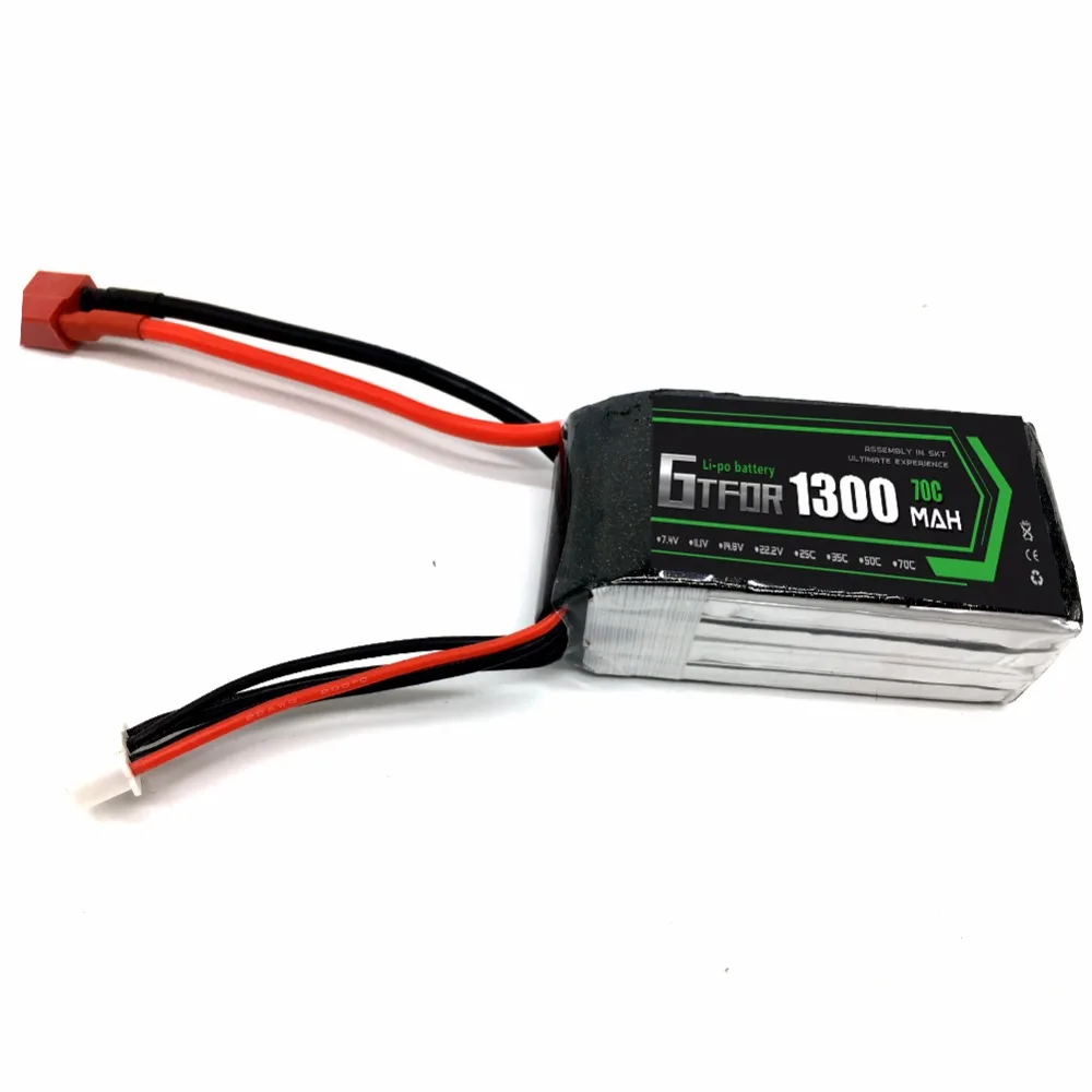 GTFDR 6S RC Lipo батарея 22 2 V 1300mah 70C Burst140C Bateria для Align Trex 450 450L вертолеты модели