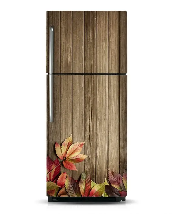 Оптовая продажа 3D Осенний лист самоклеющиеся посудомоечная машина холодильник
