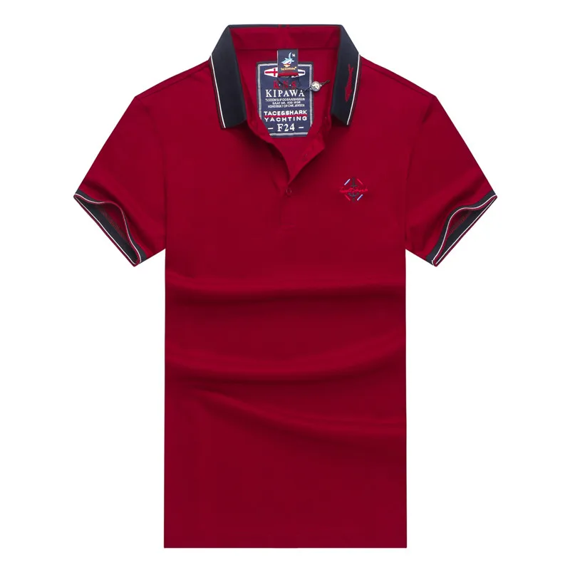 Известный бренд Tace& Shark Polo рубашка мужская Королевская Классическая Повседневная и деловая поло мужская хлопковая вышивка Camisa Polo мужская