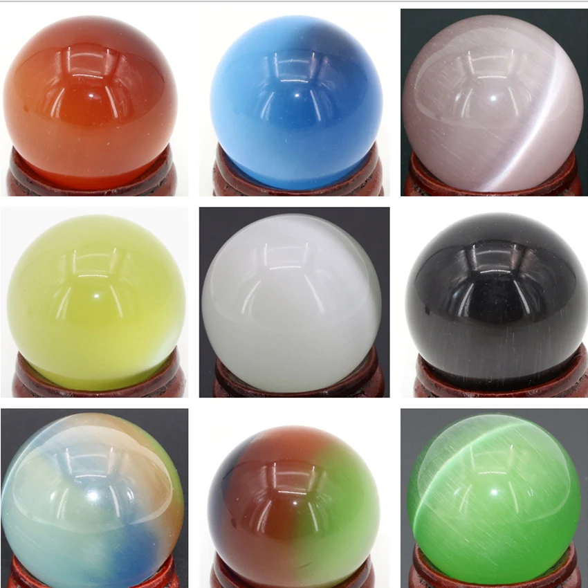 Разноцветный мексиканский Хрустальный опал 30 мм круглый шар каменные бусины, ювелирные изделия Высокое качество модные украшения аксессуары B2885