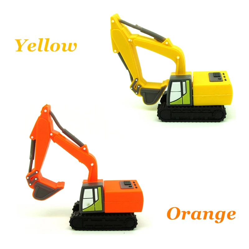 Мультфильм экскаватор USB флеш-накопитель автомобилей 4 ГБ 8 оперативной памяти 16