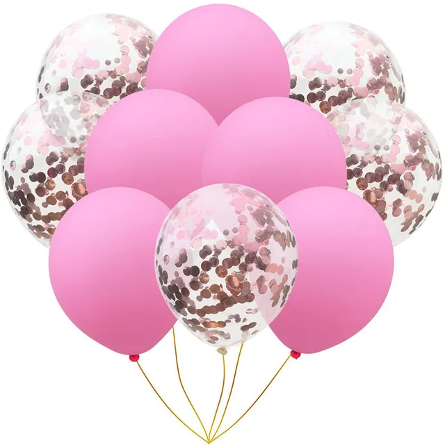 pink rose gold 10 шт./лот 18 дюймов звезда розового золота сердце круглый фольга гелиевые шары надувные детские вечерние события Свадьба День святого Валентина Декор подарки - Цвет: pink rose gold