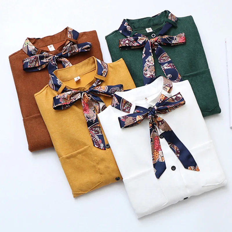 Blusas Mujer De Moda 2019 новые модные весенне осенние элегантные блузки женские Винтажные
