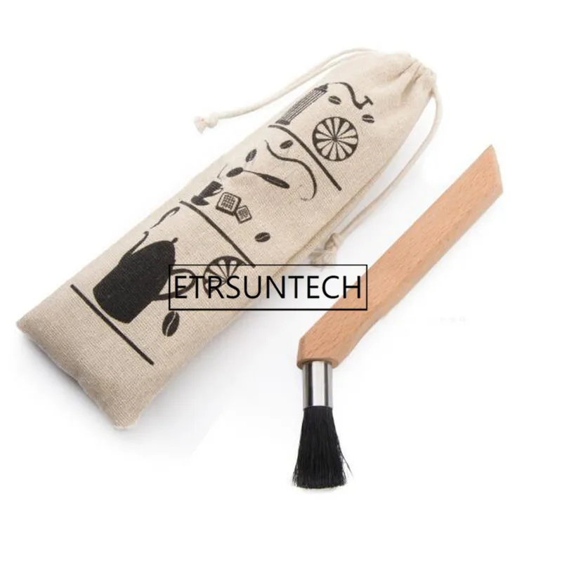 50 комплектов кофемолка щетка для очистки порошка кофемашина с деревянной ручкой