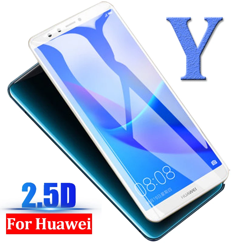 Защитное стекло на huawei Y6 Y7 Prime 2018 Y 5 6 7 9 2017 prime ii защитное протектор экрана из