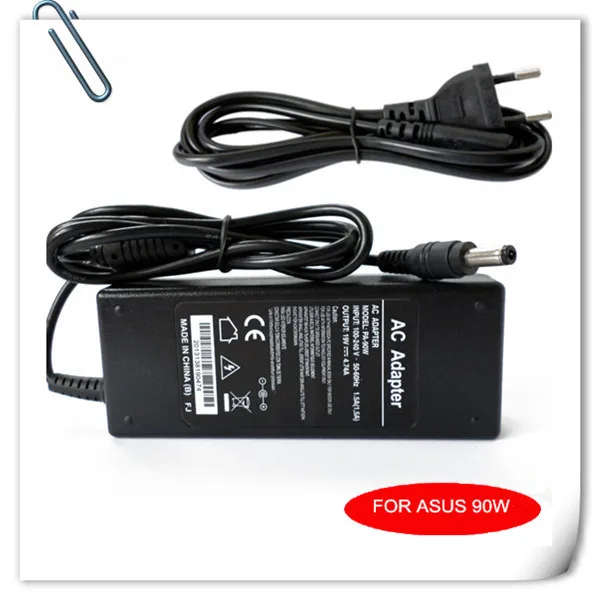 

AC Adapter 19V 4.74A 90W for ASUS U6 V1 V2 W1 VX W2 W3 W5 W7 X50 L80 laptop charger caderno cargador carregador + Cord Cable