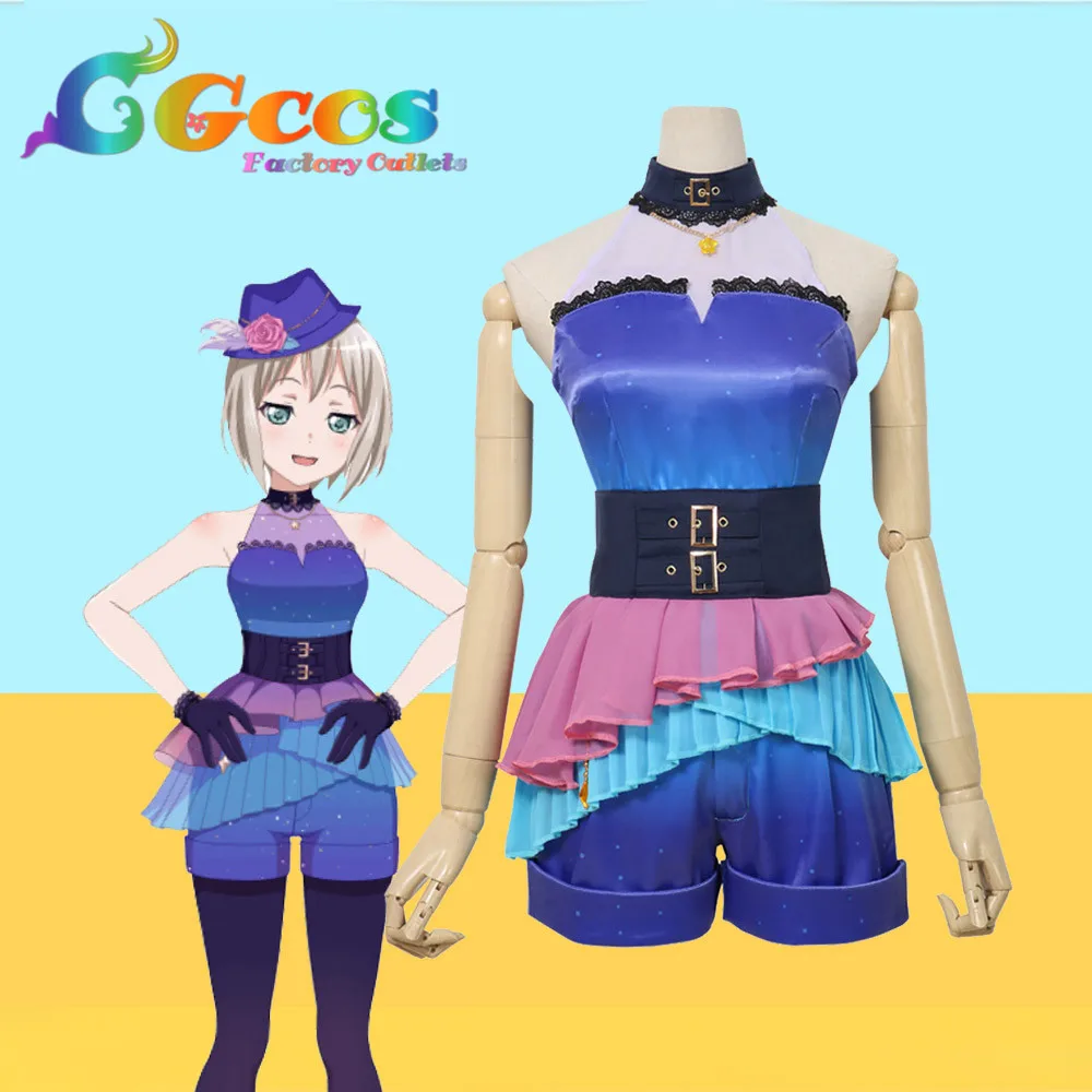 Косплэй костюм Bang Dream! Afterglow y.o.l! Aoba Moca платья одежда кимоно Униформа CGCOS Бесплатная