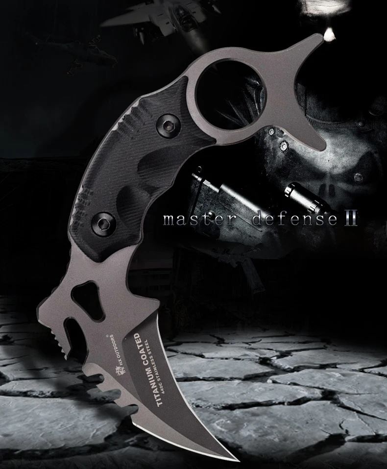 HX уличный армейский охотничий крутой нож 58HRC master D2 Karambit, прямой нож для поля выживания, наружный нож с ножами
