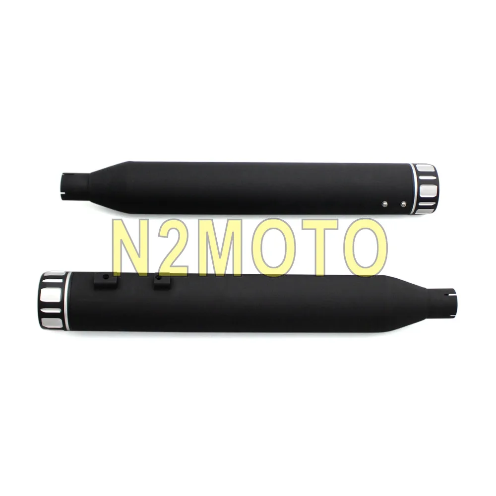 Глушитель выхлопной трубы для мотоцикла Harley Touring 1995 2016 черный 4 дюйма|slip on exhaust|slip