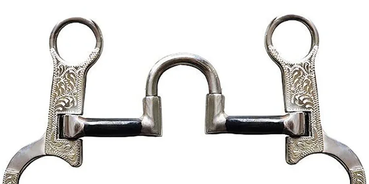 125 мм нержавеющая сталь конский бит цельный соединенный рот Snaffle антикварное западное Серебряное украшение для верховой езды гоночное оборудование