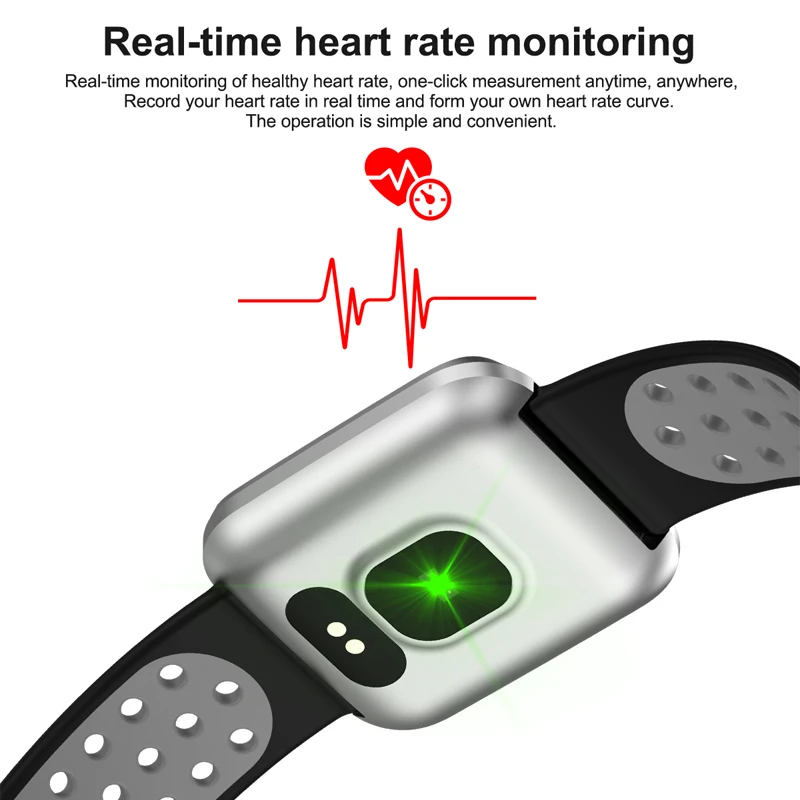 Smart Band Heart Rate Blood Pressure Fitness Tracker Bracelet Weather Call Reminder Wristband for iOS Android pk fitbits xiaomi