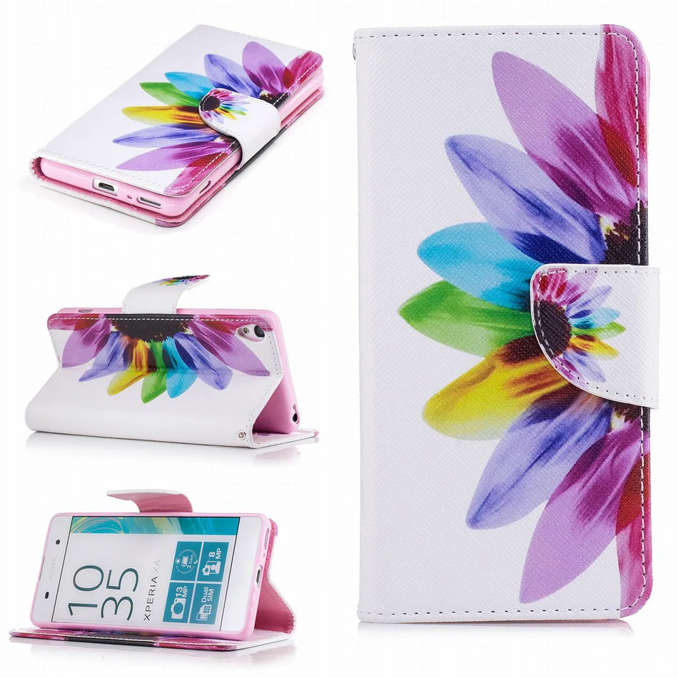 Кожаный чехол-портмоне с откидной крышкой чехол для sony Xperia L1 L2 L3 E6 10 XA1 XA Z6 XZ XZS XZ1 XA2 ультра Z5 компактный M4 задняя крышка B116