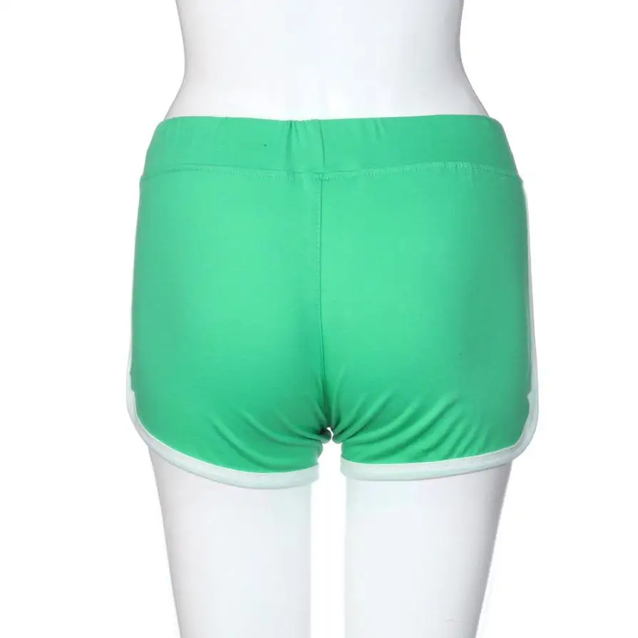 Горячая Распродажа шорты на шнурке новые женские свободные спортивные хлопковые контрастная Привязка Сторона Сплит Эластичная Талия Короткие Marc30