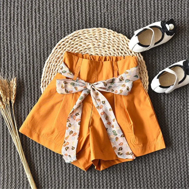 

Girls Clothes Set 2019 Summer Toddler Girls Clothing Sleeveless Flower Shirt Bow Decoration Pants Children