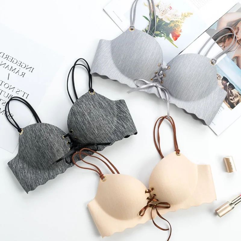 Бюстгальтер DeRuiLaDy женский однотонный бесшовный пикантное нижнее белье с пуш ап