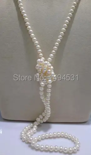 Nobility женское ожерелье из натурального пресноводного жемчуга 6-7 мм | Украшения и